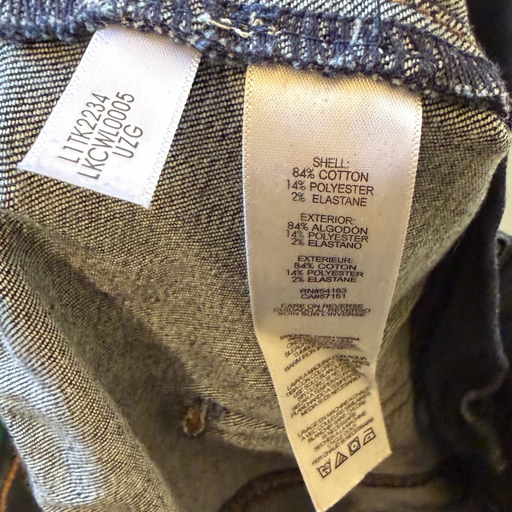 Karl Lagerfeld Navy Paperbag Waist Boyfriend Jeans - Picture 5 of 7